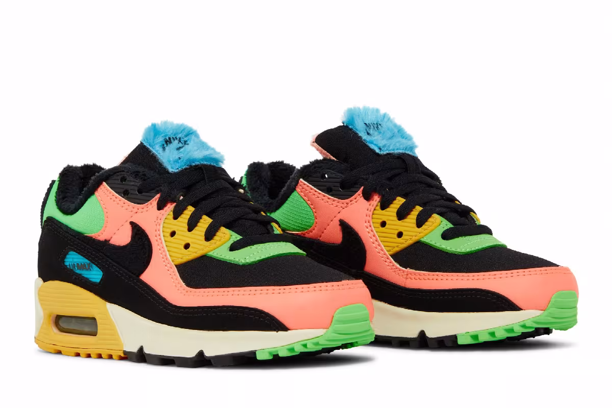 Nike Women's Air Max 90 Fur Multi-Color, view 9