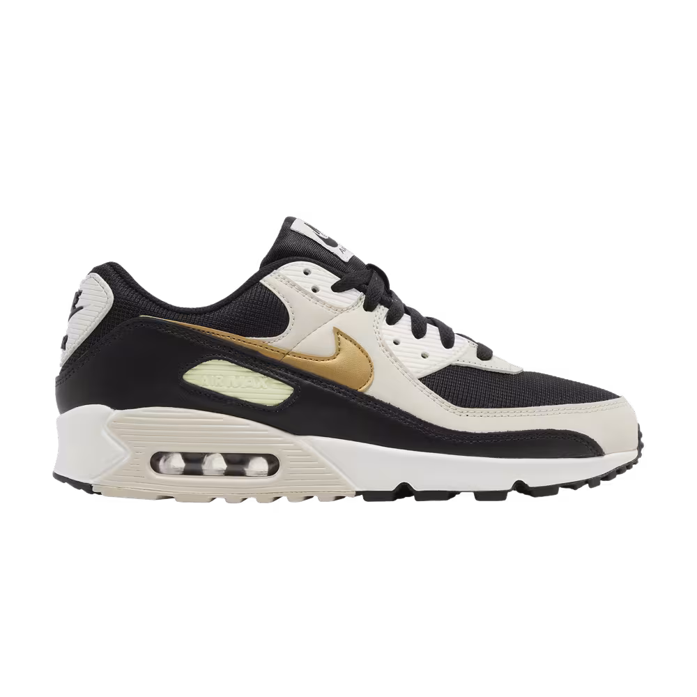 Nike Women's Air Max 90 Black Metallic Gold