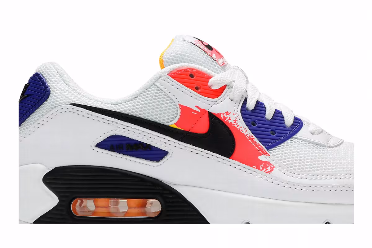 Nike Women's Air Max 90 Brushstroke, view 3