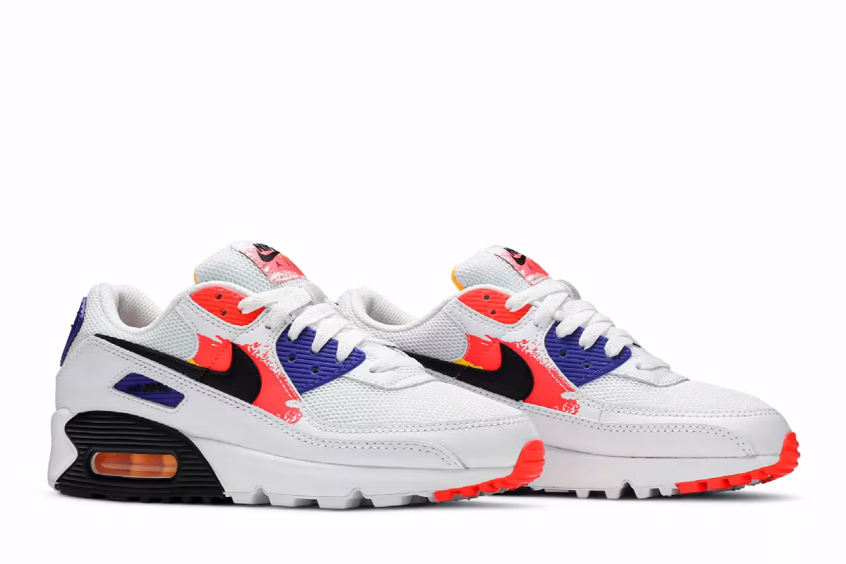 Nike Women's Air Max 90 Brushstroke, view 9