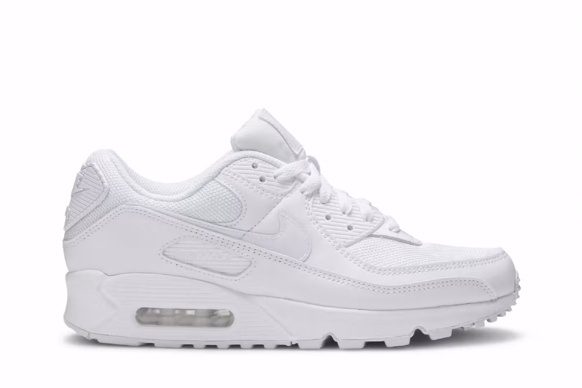 Nike Women's Air Max 90 Twist Triple White, view 2