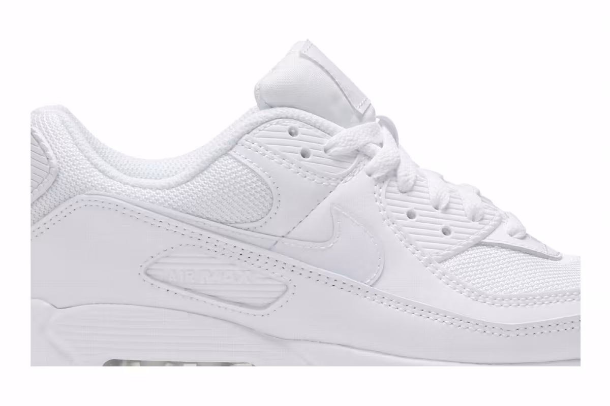 Nike Women's Air Max 90 Twist Triple White, view 3