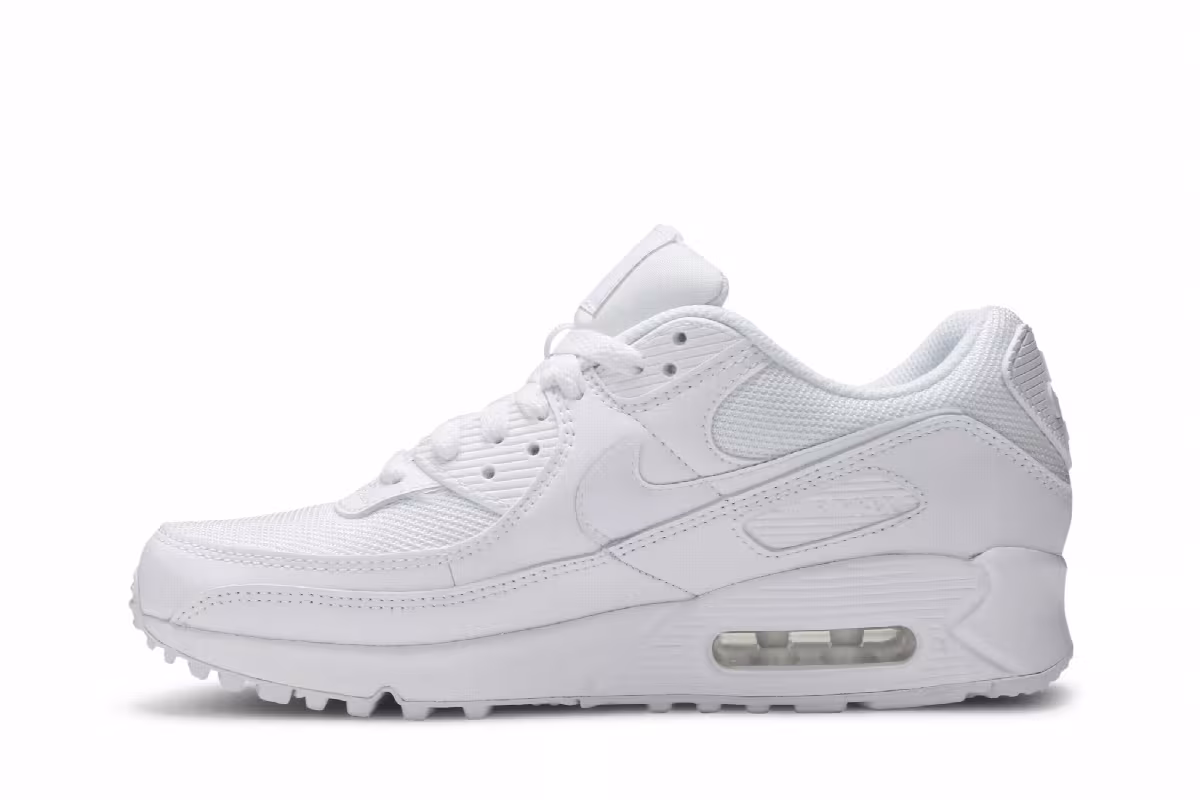 Nike Women's Air Max 90 Twist Triple White, view 4