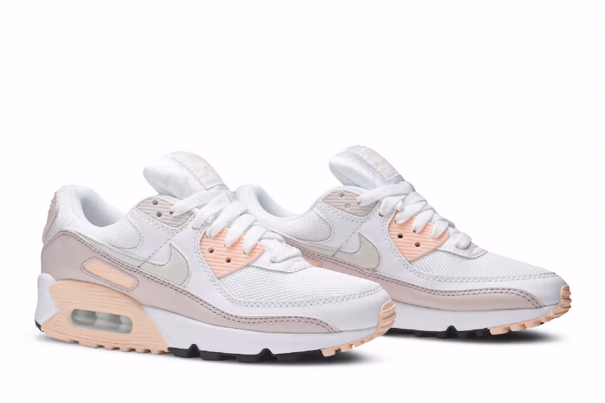 Nike Women's Air Max 90 Washed Coral, view 9