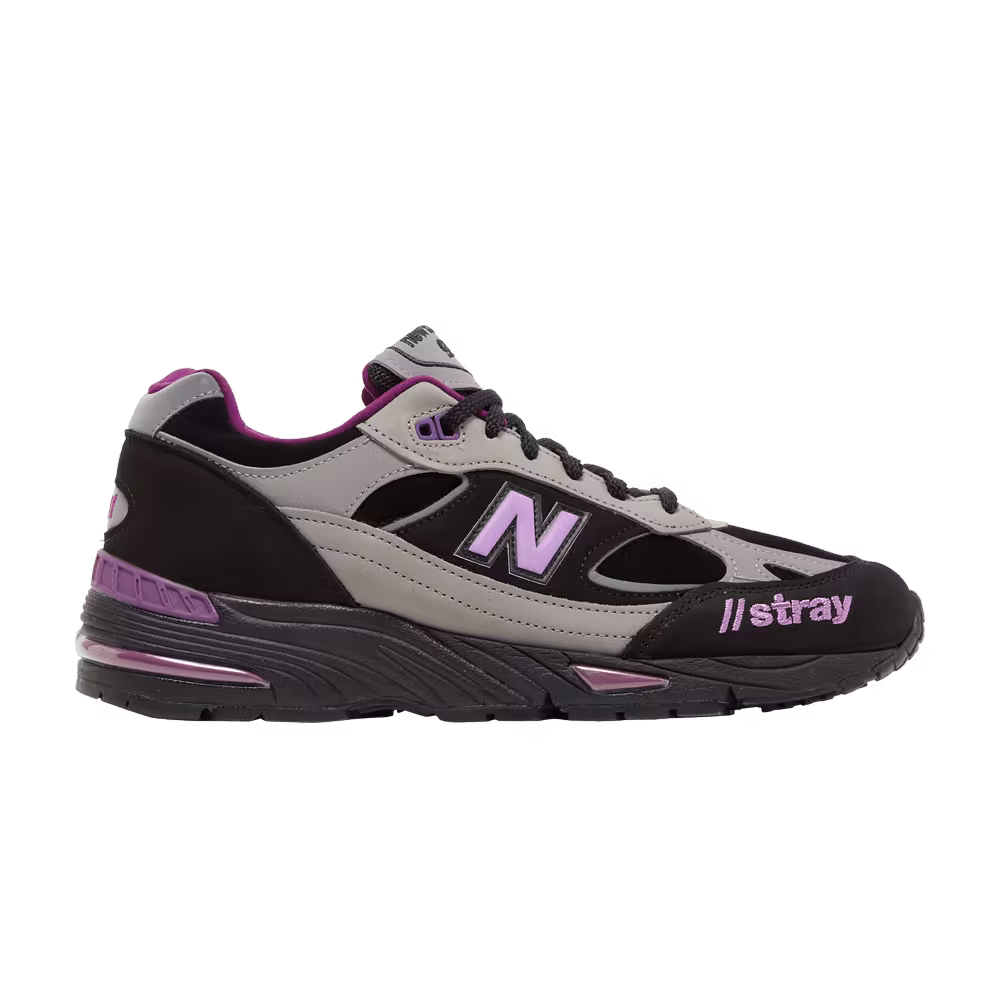 Stray Rats x New Balance 991 Made in England Black Purple