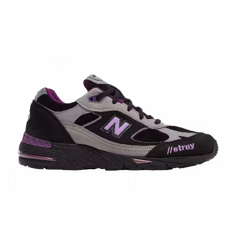 New Balance Stray Rats x Wmns 991 Made In England 'Black Purple'