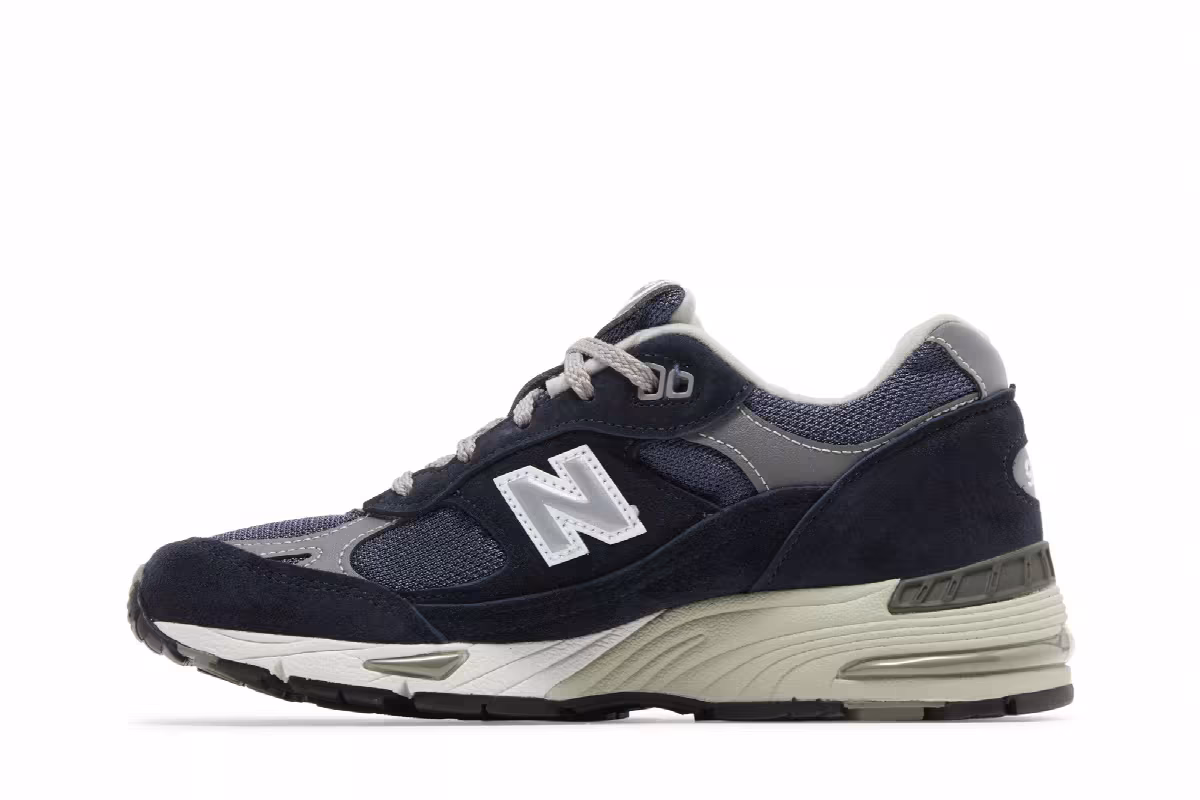 New Balance Women's 991 Made in England Navy, view 4