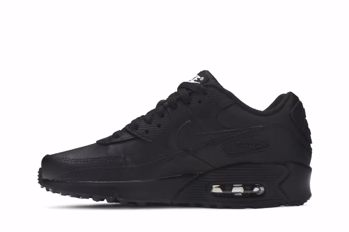 Nike Air Max 90 GS Triple Black 2020, view 4