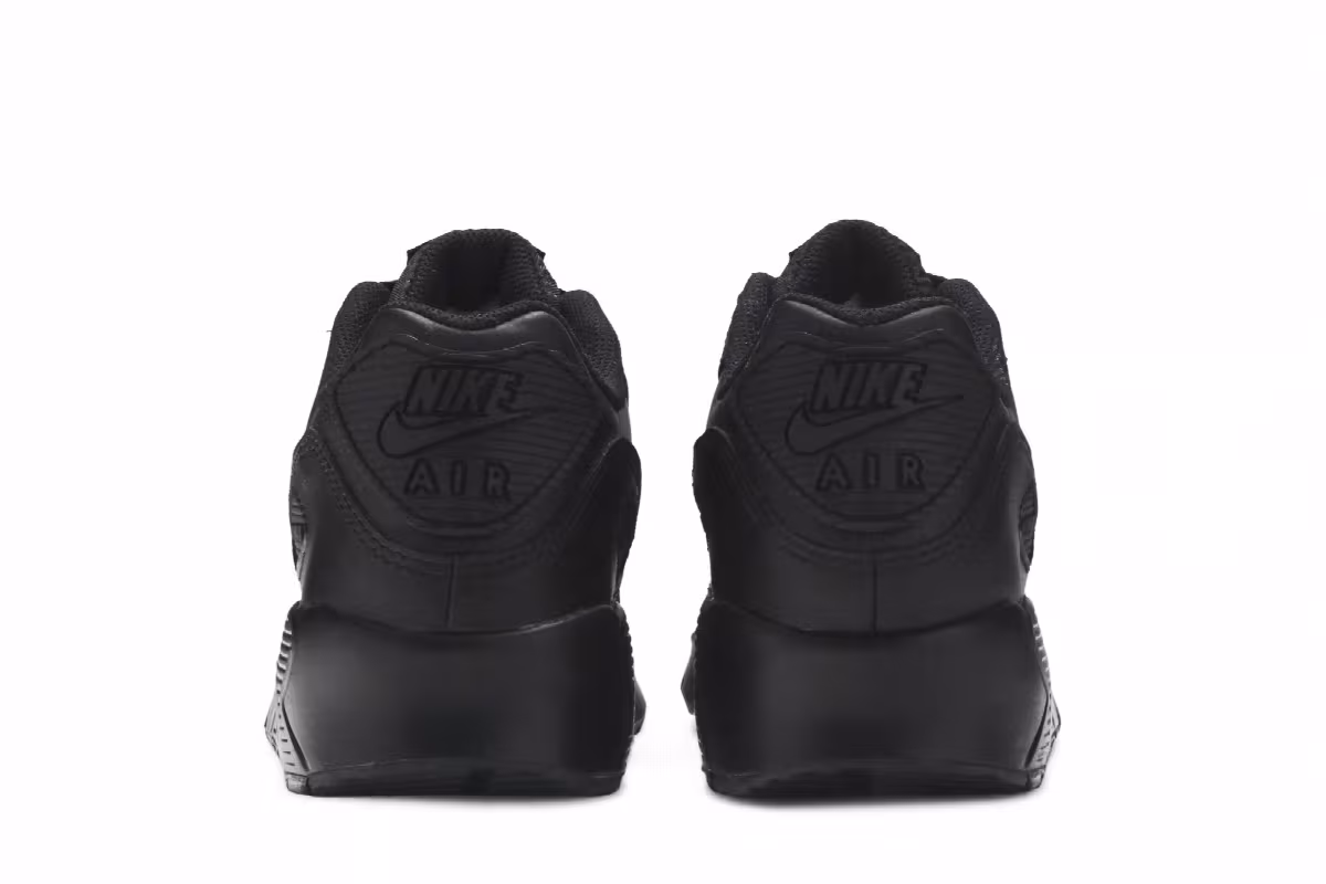 Nike Air Max 90 GS Triple Black 2020, view 7