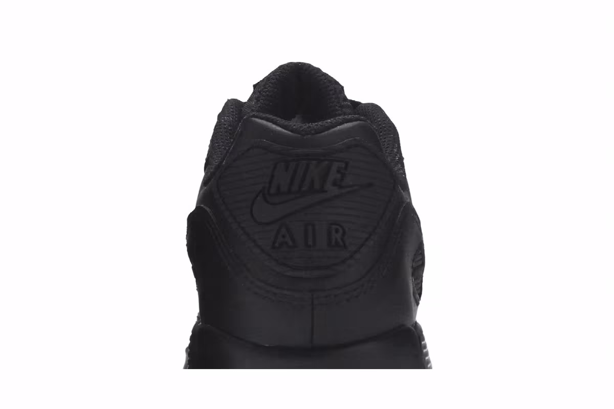 Nike Air Max 90 GS Triple Black 2020, view 8