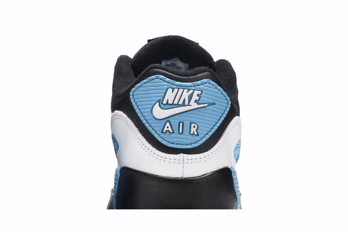 Nike Air Max 90 Leather GS Black Dark Grey, view 8