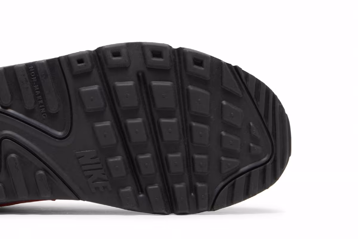 Nike Air Max 90 FP GS Black Laser Crimson, view 6