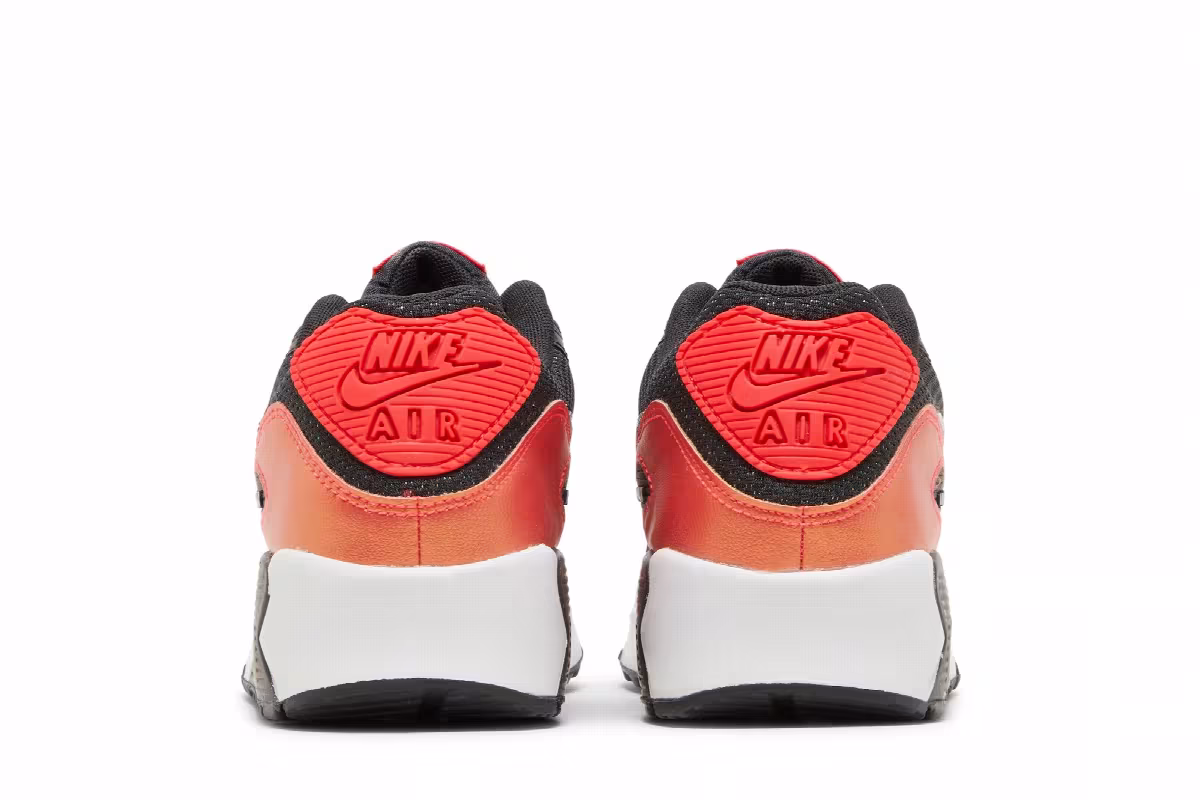 Nike Air Max 90 FP GS Black Laser Crimson, view 7