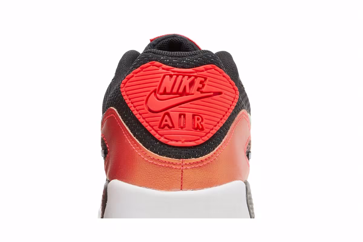 Nike Air Max 90 FP GS Black Laser Crimson, view 8