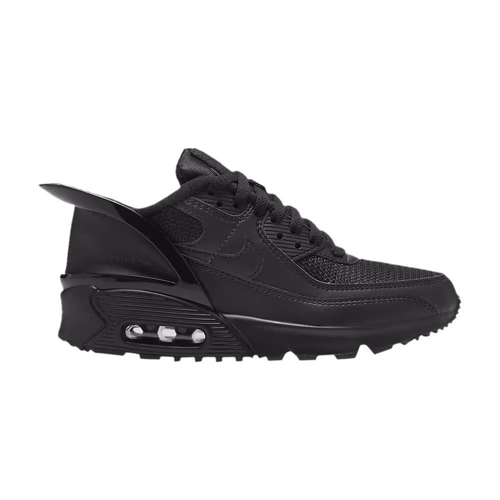 Nike Air Max 90 FlyEase GS Triple Black