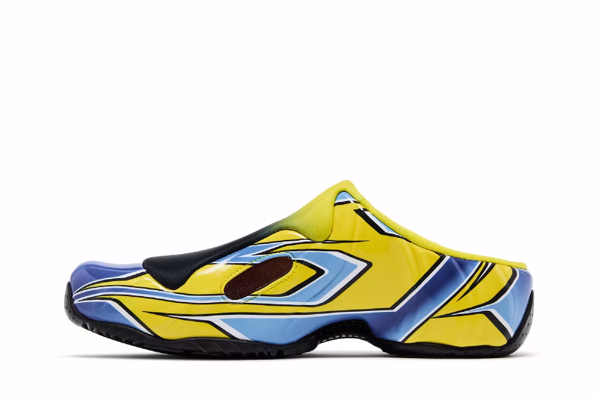 Supreme x Nike Clogposite Opti Yellow Blue, view 4