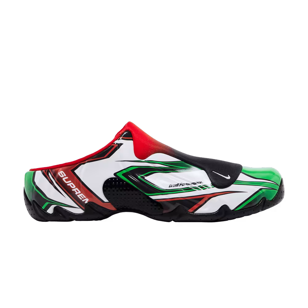 Supreme x Nike Clogposite White Gym Red Green