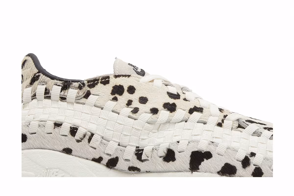 Nike Women's Air Footscape Woven White Cow Print, view 3