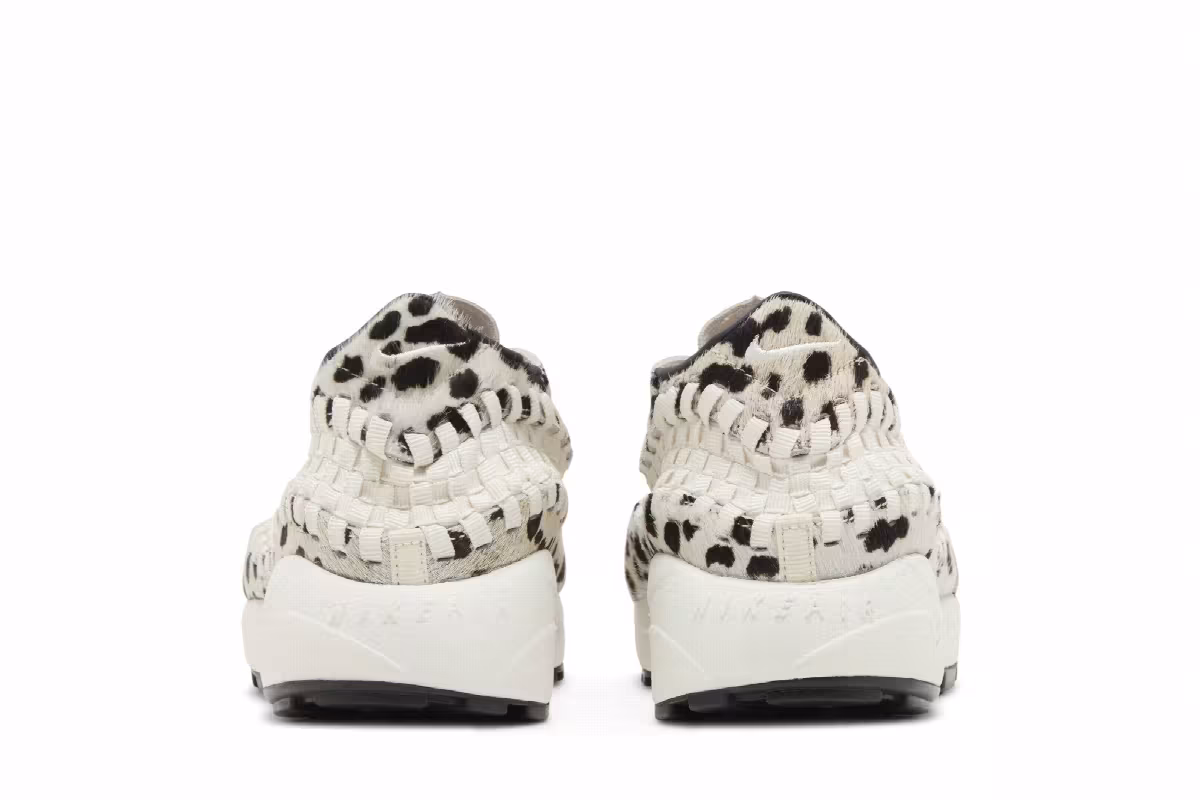 Nike Women's Air Footscape Woven White Cow Print, view 7