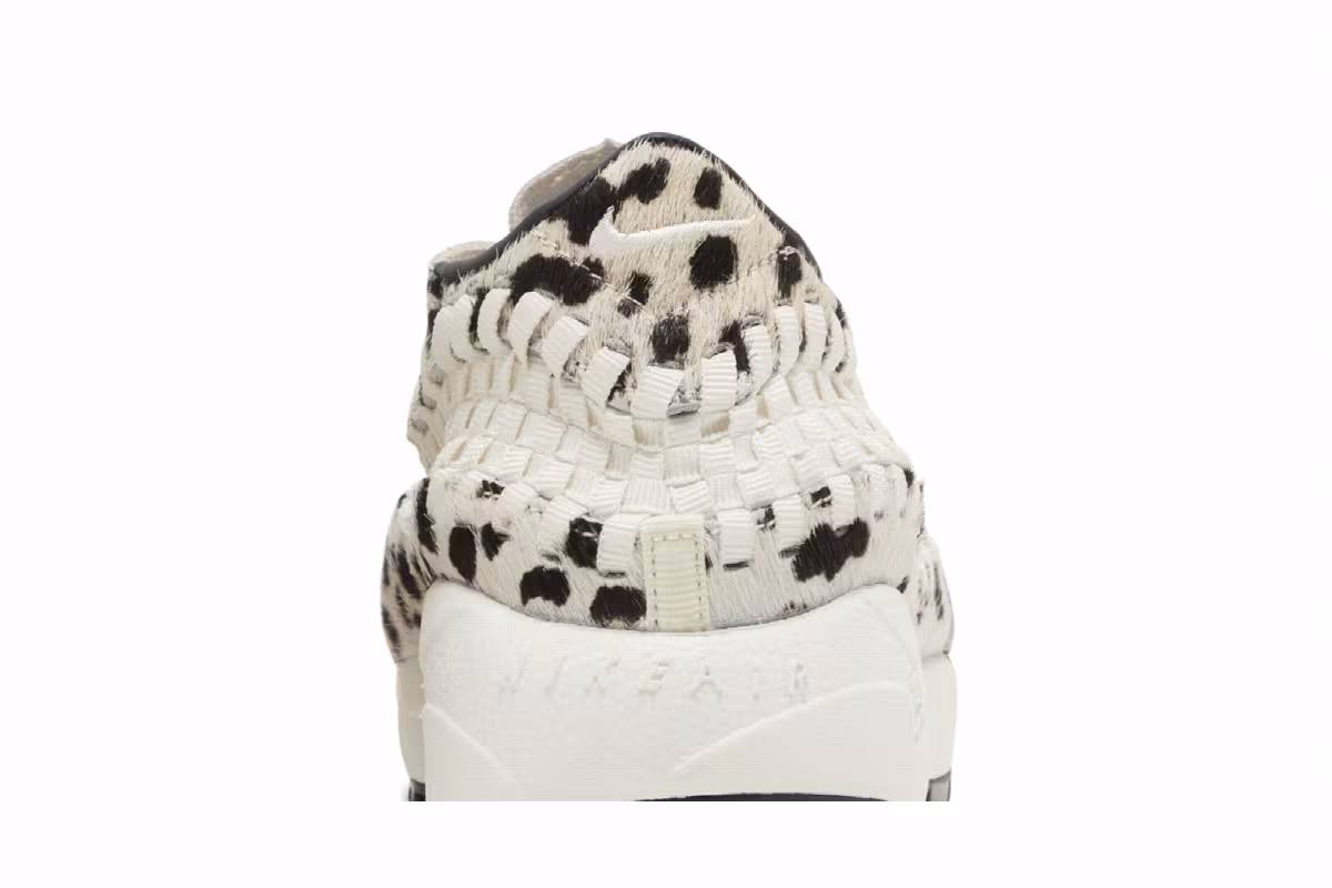 Nike Women's Air Footscape Woven White Cow Print, view 8