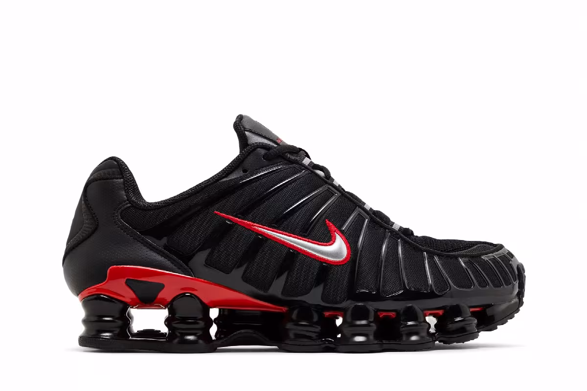 Nike Shox TL Black University Red, view 2