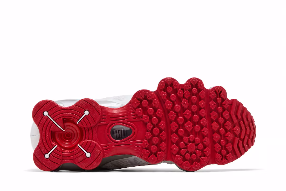 Nike Women's Shox TL Platinum Tint Gym Red, view 5