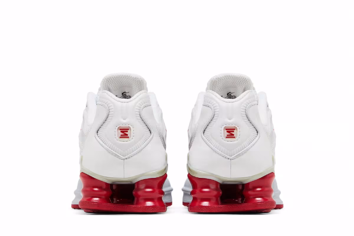 Nike Women's Shox TL Platinum Tint Gym Red, view 7