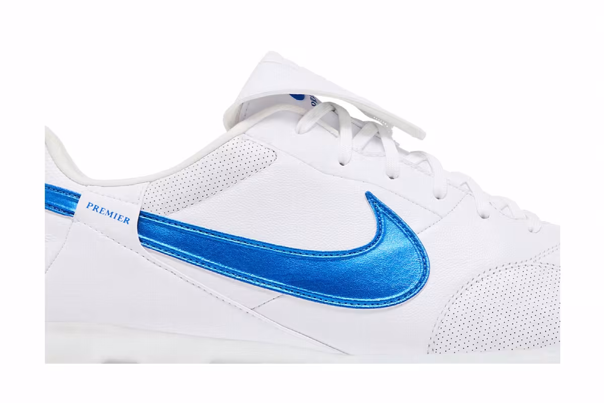 Nike Premier 3 Low FG White Signal Blue, view 3