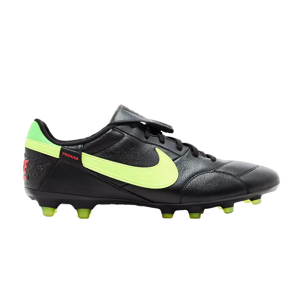 Nike Premier 3 Low FG Black Green Strike