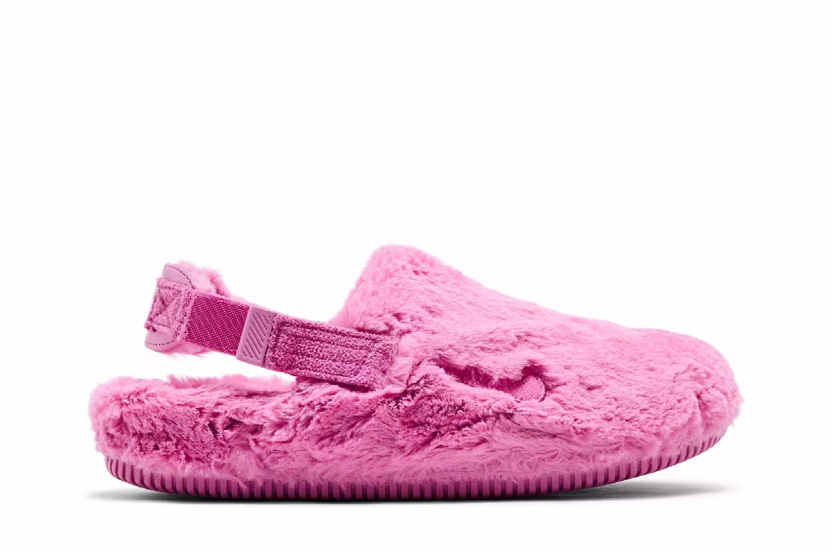 Nike Women's Calm Mule SE Playful Pink Fur, view 2