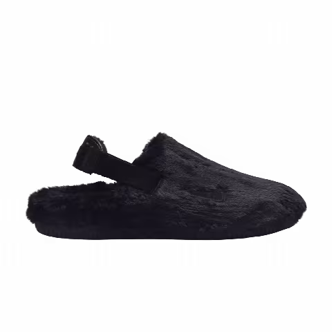 Nike Wmns Calm Mule SE 'Triple Black Fur'