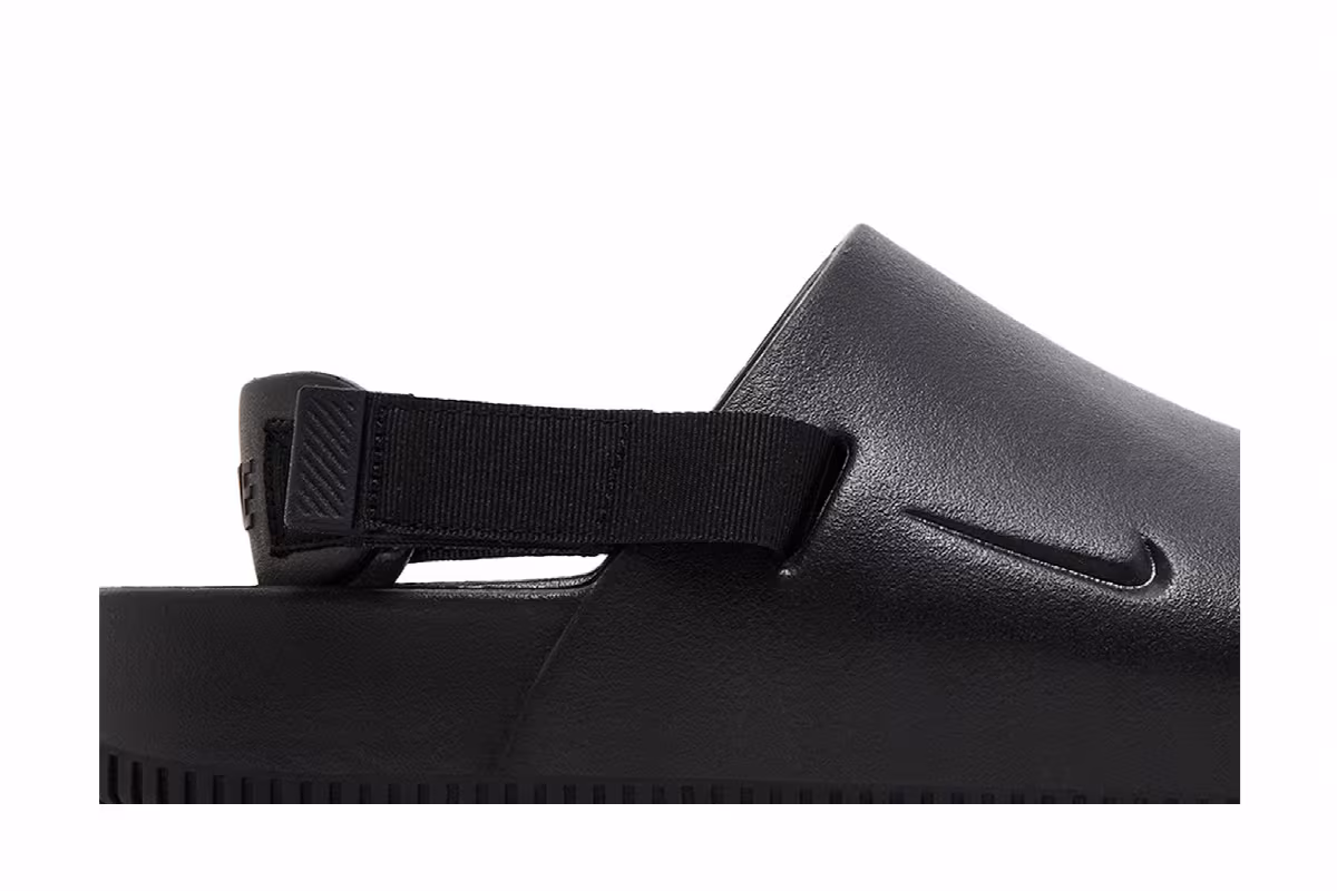 Nike Women's Calm Mule Triple Black, view 3
