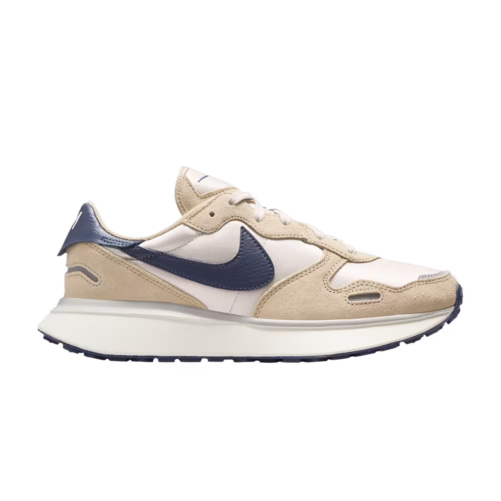 Nike Women's Phoenix Waffle Light Orewood Brown Midnight Navy