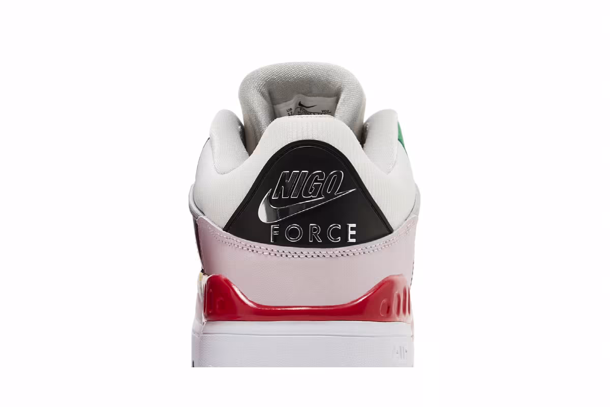 Nigo x Nike Air Force 3 Low SP White Multi-Color, view 8