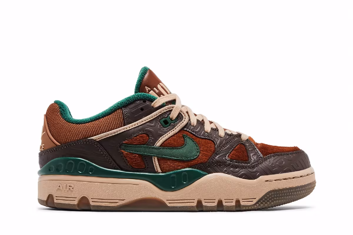 Nigo x Nike Air Force 3 Low Baroque Brown Fir, view 2