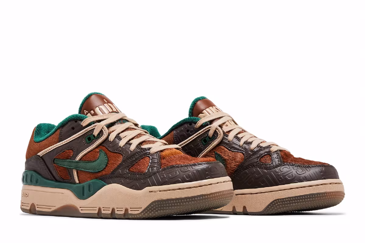 Nigo x Nike Air Force 3 Low Baroque Brown Fir, view 9