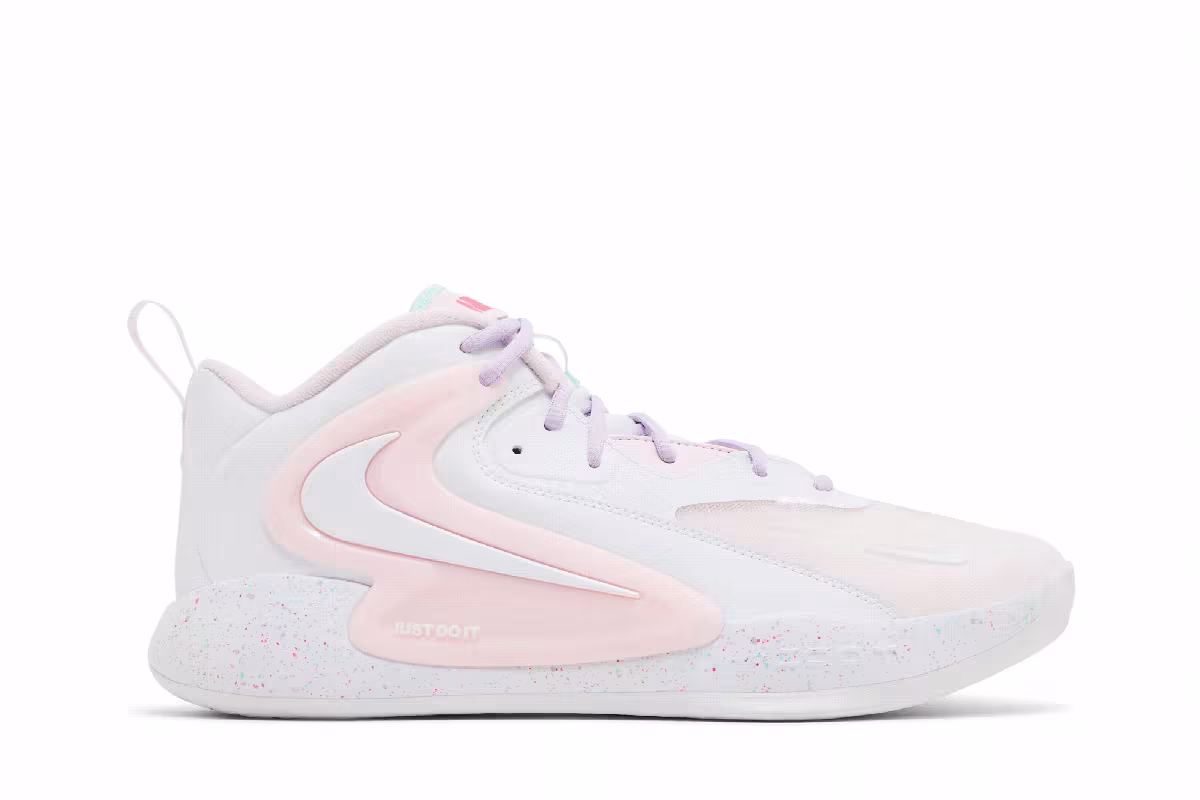 Nike Air Zoom HyperSet 2 SE IC White Arctic Pink, view 2
