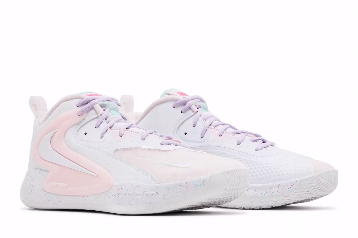 Nike Air Zoom HyperSet 2 SE IC White Arctic Pink, view 9