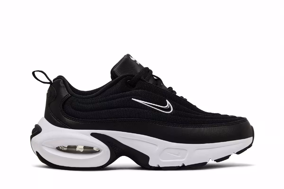 Nike Women's Air Max Portal Black White, view 2