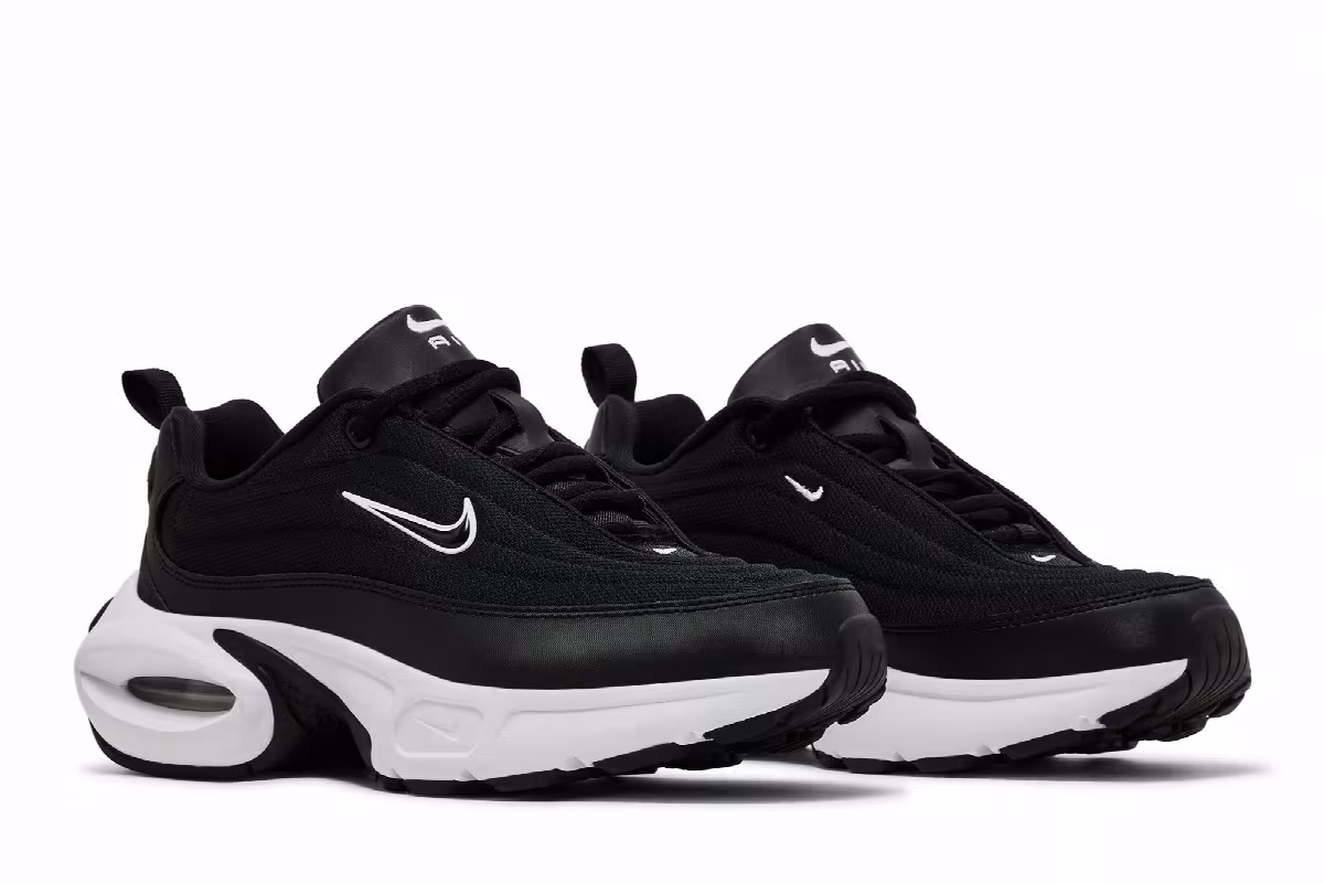 Nike Women's Air Max Portal Black White, view 9