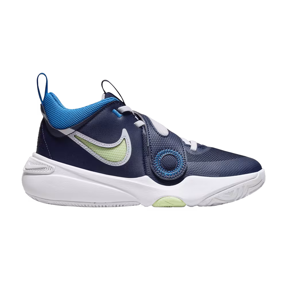 Nike Team Hustle D11 GS Midnight Navy Barely Volt
