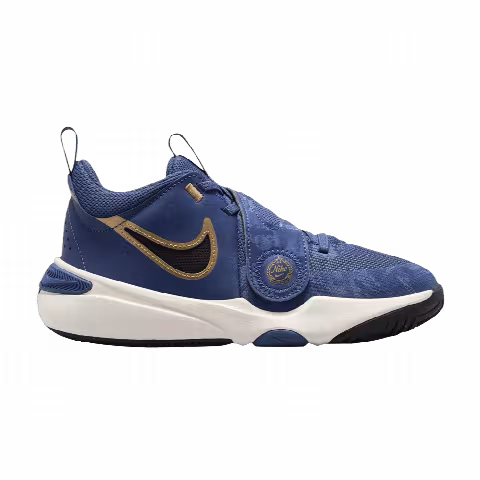 Nike Team Hustle D11 GS 'Mystic Navy Metallic Gold'