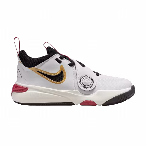 Nike Team Hustle D11 PS 'White Gold University Red'