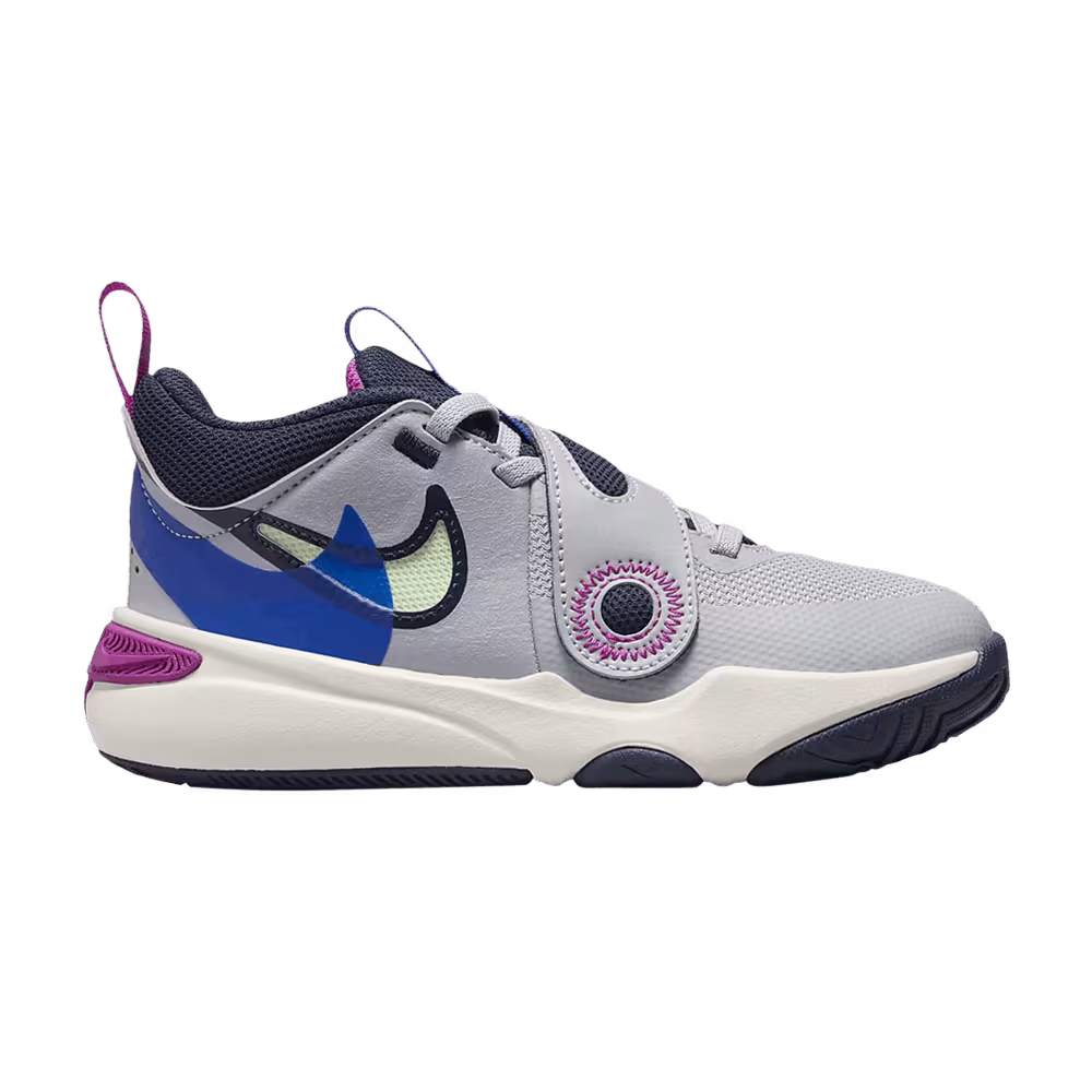 Nike Team Hustle D11 SE PS Wolf Grey Hyper Royal