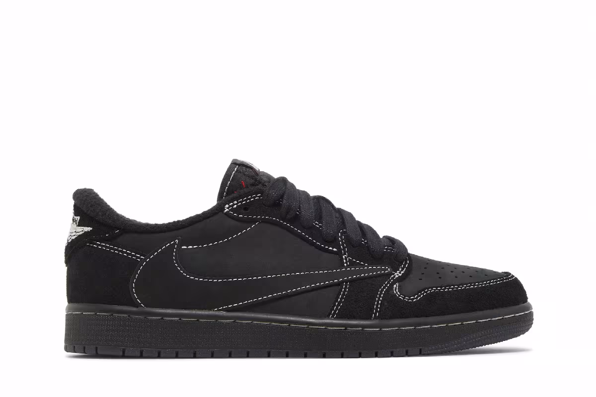 Travis Scott x Air Jordan 1 Low OG SP Black Phantom, view 2