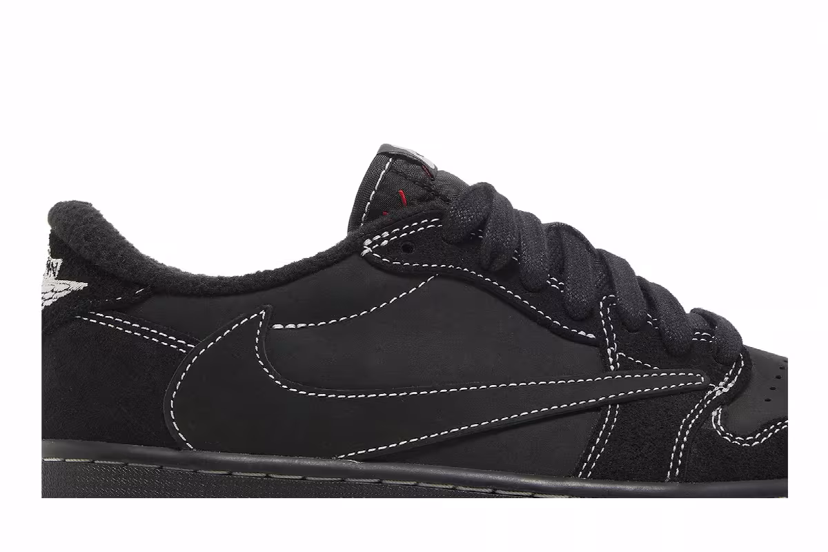 Travis Scott x Air Jordan 1 Low OG SP Black Phantom, view 3