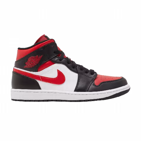Air Jordan 1 Mid 'Bred Toe'