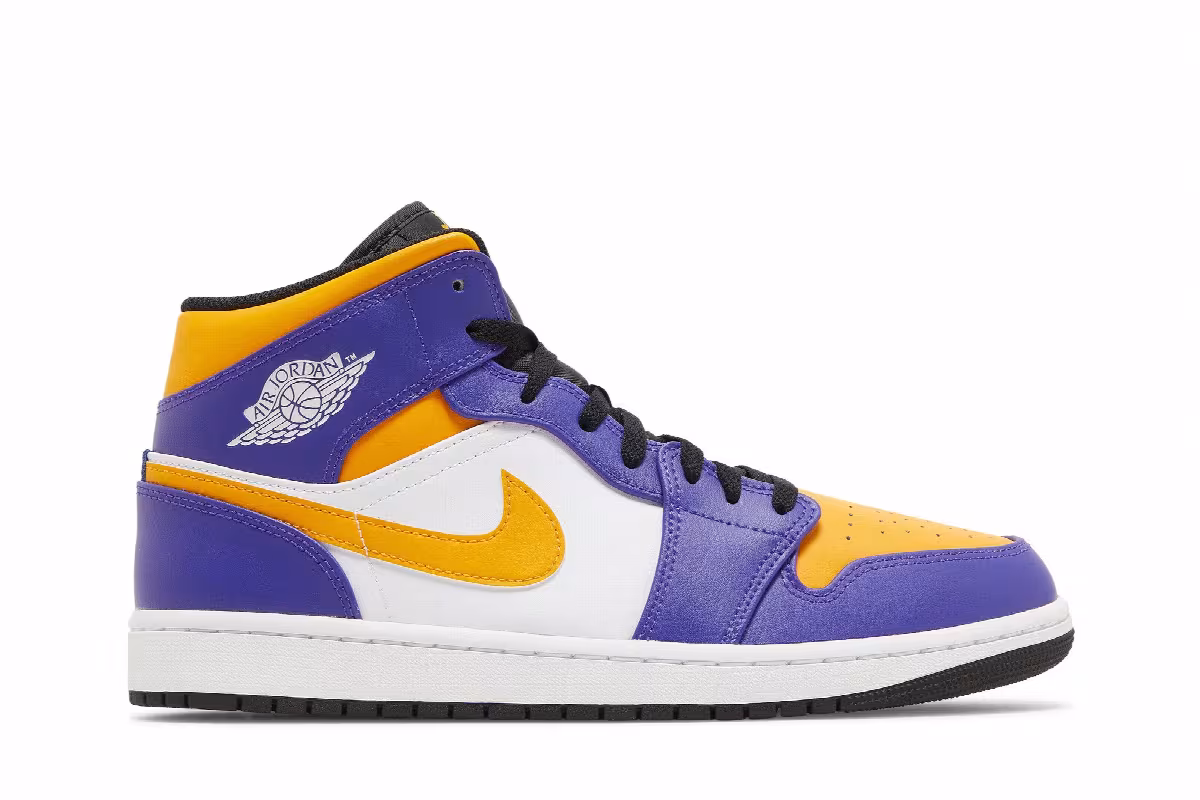 Air Jordan 1 Mid Lakers, view 2