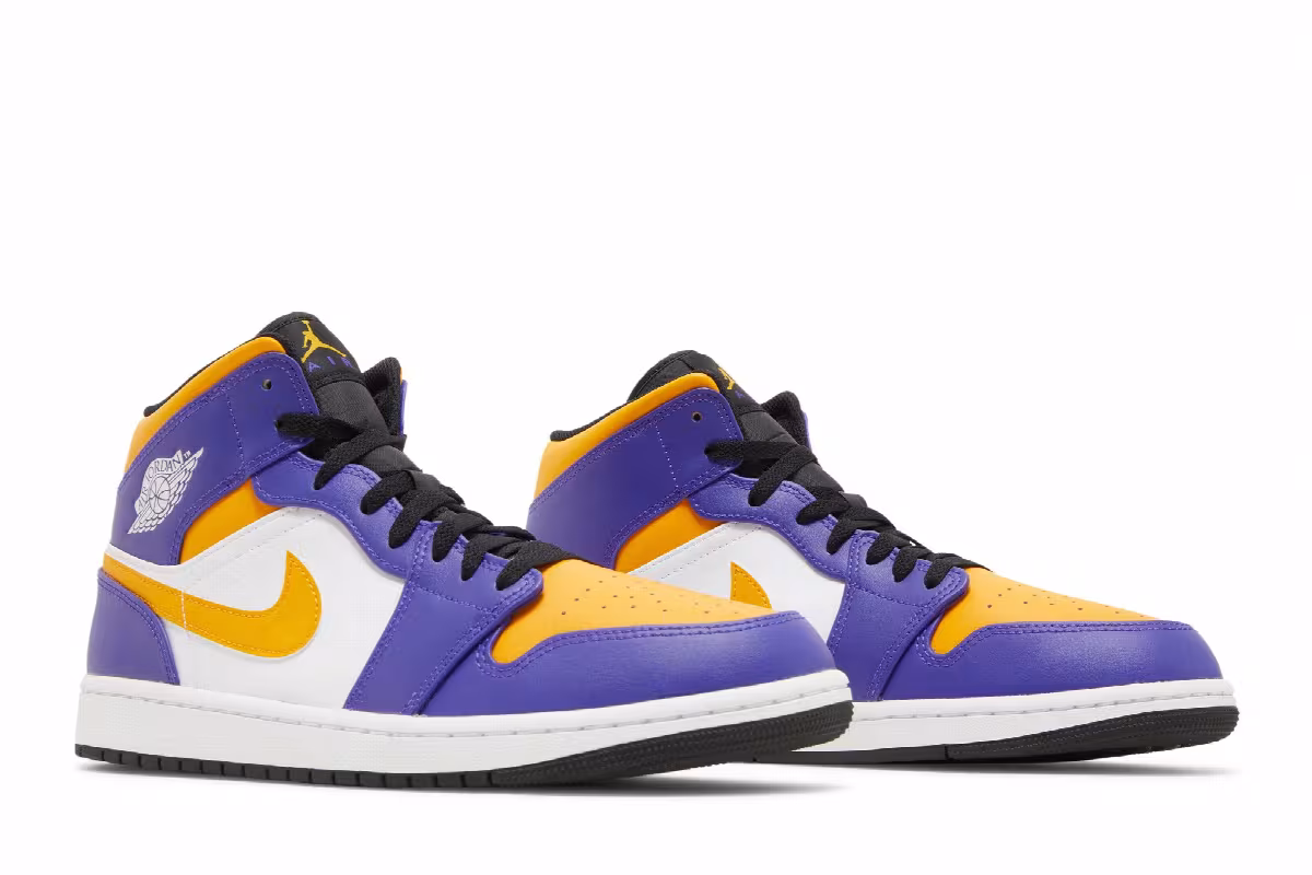 Air Jordan 1 Mid Lakers, view 9