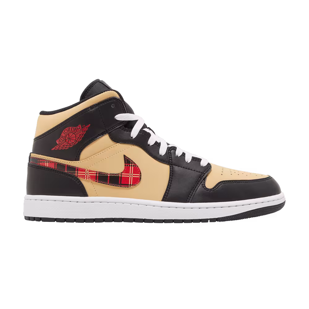 Air Jordan 1 Mid SE Tartan Swoosh